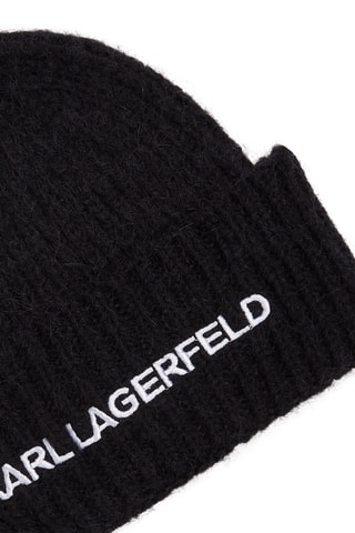 Bonnet en alpaga et laine - Noir