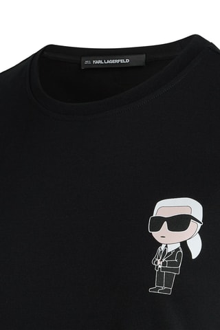 Robe t-shirt en coton biologique - Noir