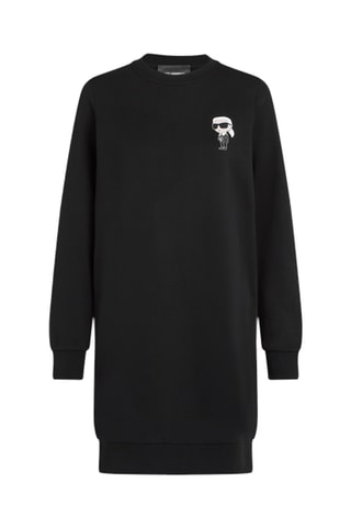 Robe sweat en coton biologique - Noir