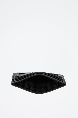 Porte-cartes en cuir - Noir