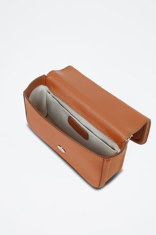 Sac bandoulière en cuir - Marron