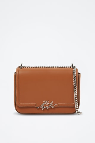 Sac bandoulière en cuir - Marron