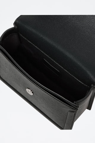 Sac bandoulière en cuir - Noir