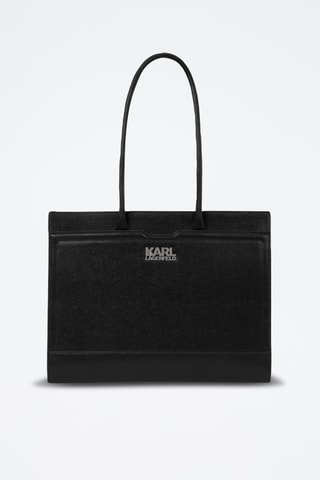 Sac porté épaule en cuir - Noir