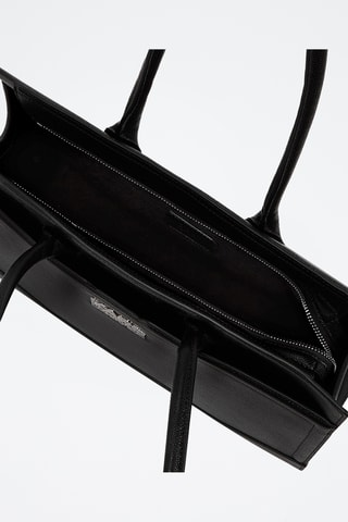 Sac porté épaule en cuir - Noir