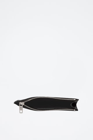 Porte-cartes en cuir - Noir