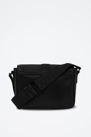 Sac bandoulière en cuir - Noir