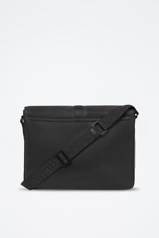 Sac bandoulière en cuir - Noir