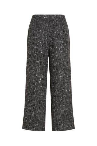 Pantalon wide legs - Gris chiné