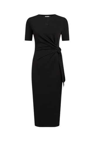 Robe droite en coton biologique - Noir