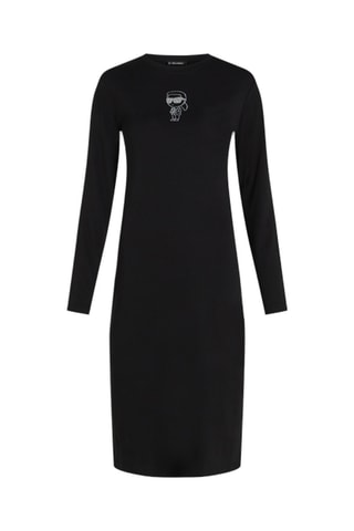 Robe t-shirt en coton biologique - Noir