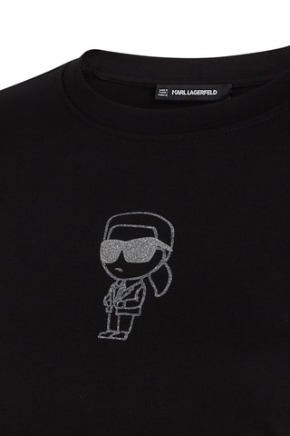 Robe t-shirt en coton biologique - Noir