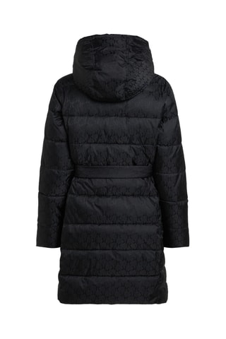 Doudoune longue à capuche - Noir