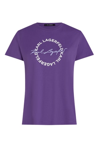 T-shirt en coton biologique - Violet
