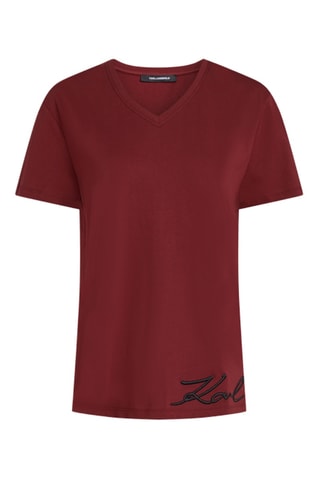 T-shirt en coton biologique - Bordeaux