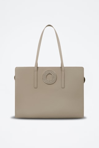 Sac porté épaule en cuir - Gris