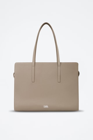 Sac porté épaule en cuir - Gris
