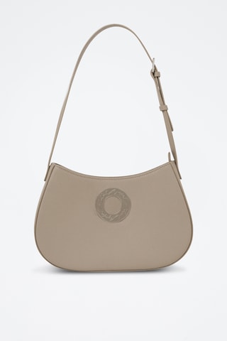 Sac porté épaule en cuir - Taupe