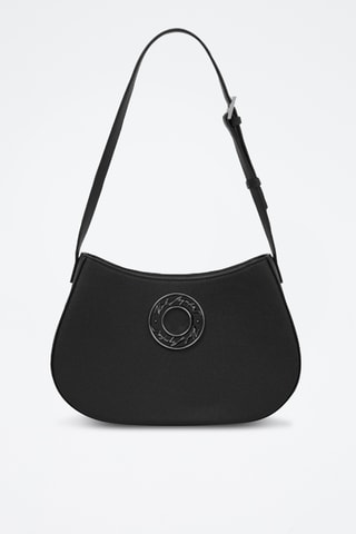 Sac porté épaule en cuir - Noir