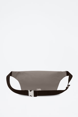 Sac banane en cuir - Gris clair
