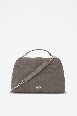 Sac à main  en nubuck - Taupe