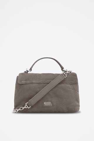Sac à main en nubuck - Taupe