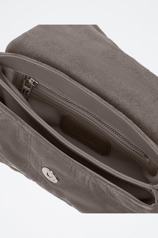 Sac à main en nubuck - Taupe