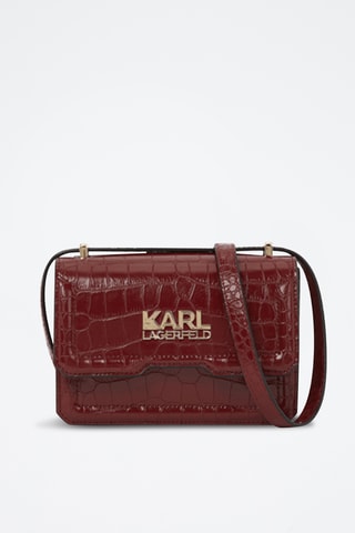 Sac bandoulière en cuir - Bordeaux