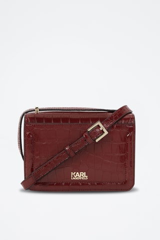 Sac bandoulière en cuir - Bordeaux