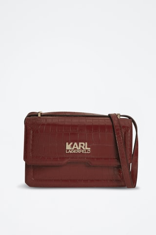 Sac bandoulière en cuir - Bordeaux