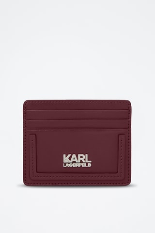 Porte-cartes en cuir - Bordeaux