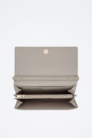 Sac bandoulière en cuir - Gris clair