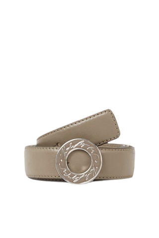 Ceinture en cuir - Gris clair