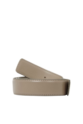 Ceinture en cuir - Gris clair