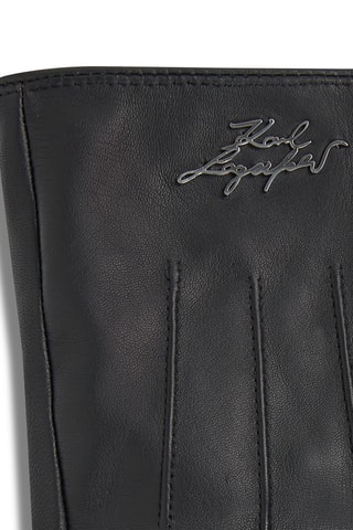 Gants en cuir de chèvre - Noir