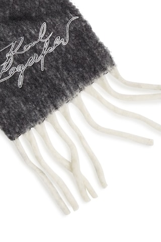 Echarpe en laine - Gris foncé