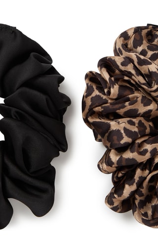 2 chouchous - Noir et marron foncé