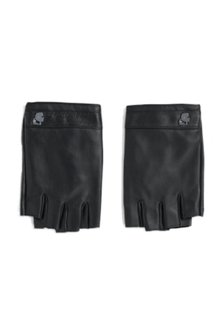 Mitaines en cuir de mouton - Noir