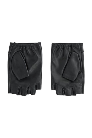 Mitaines en cuir de mouton - Noir