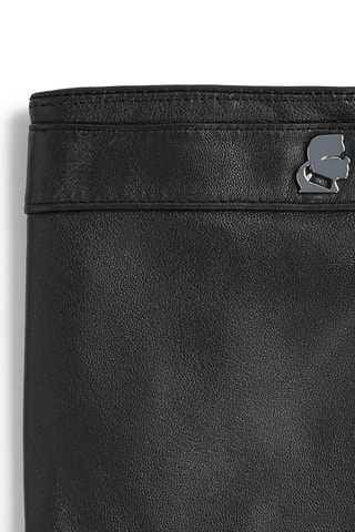 Mitaines en cuir de mouton - Noir