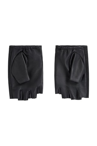 Mitaines en cuir de mouton - Noir