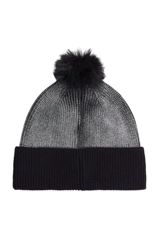 Bonnet à pompon - Noir