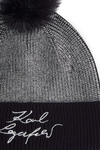 Bonnet à pompon - Noir