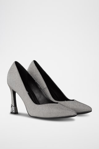 Escarpins en cuir - Argenté