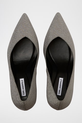 Escarpins en cuir - Argenté