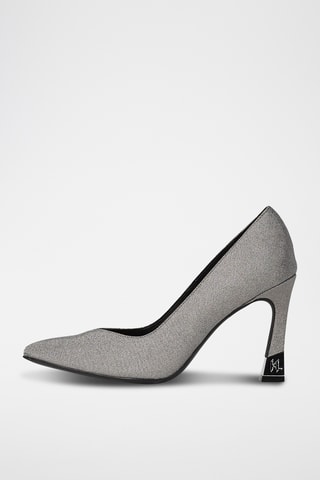 Escarpins en cuir - Argenté