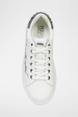 Baskets en cuir - Blanc et gris clair