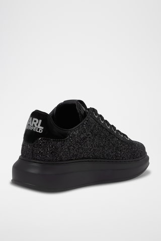 Baskets plateformes en cuir - Noir