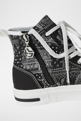 Baskets montantes plateformes - Noir et blanc