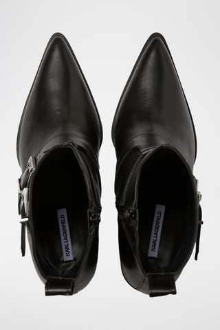 Bottines en cuir - Noir